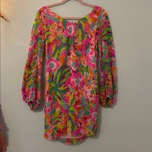 Lilly Pulitzer long sleeved patterned shift dress